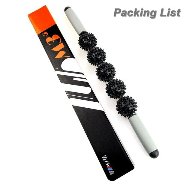 Roller Massage Roller Stick with Point Spiky Ball Back Roller