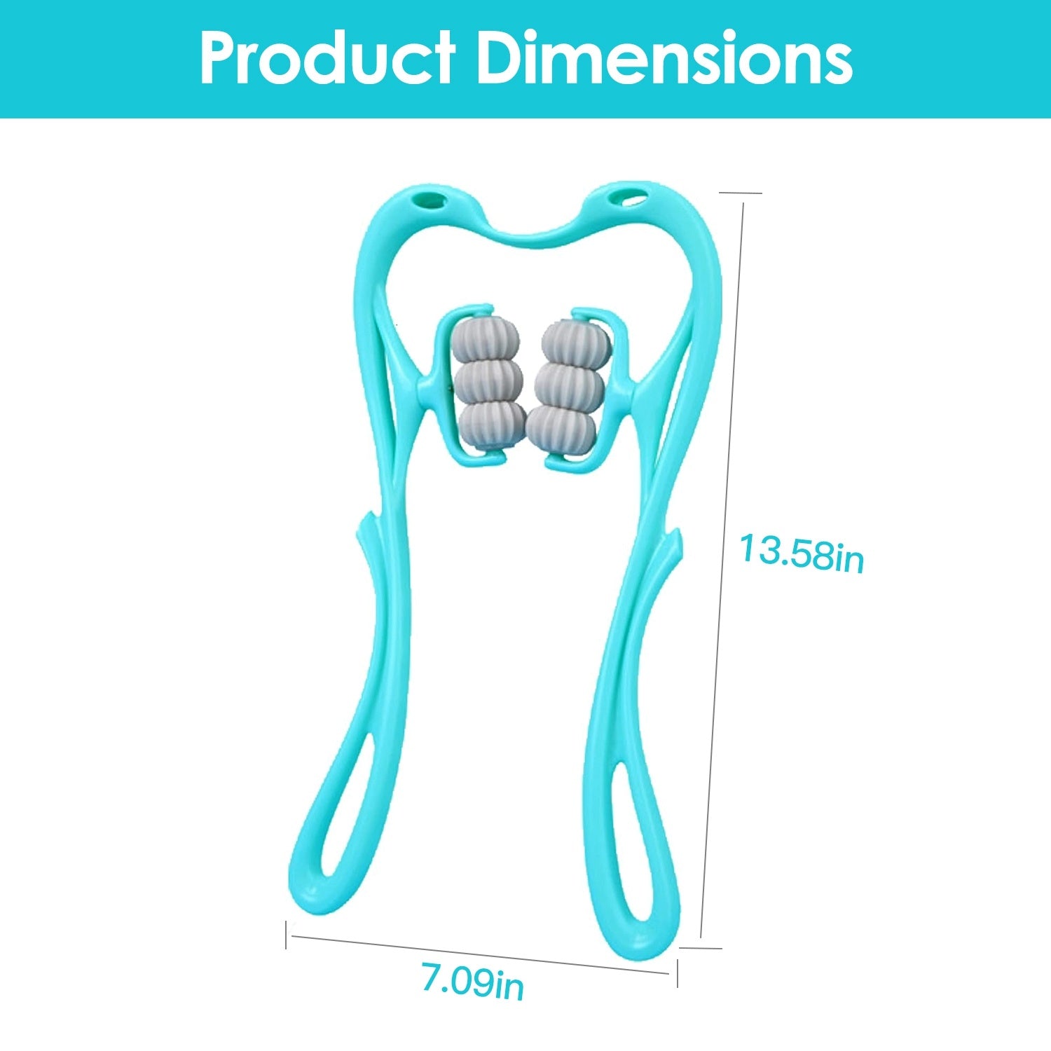 360 Rotating Neck Roller Massager Trigger Point Portable Pain Relief