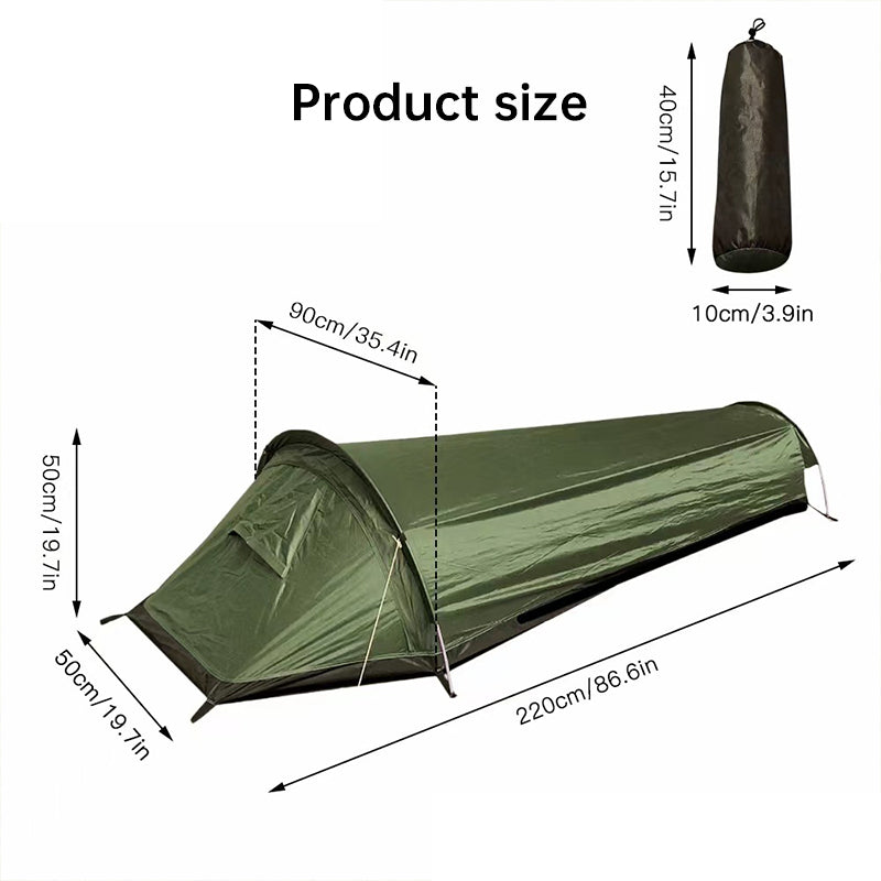 Lightweight Single Person Camping Tent Sleeping Bag Outdoor Hiking Gear