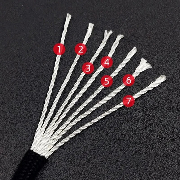 7 Core 550 Paracord Rope 4mm Polyester Survival Camping Gear