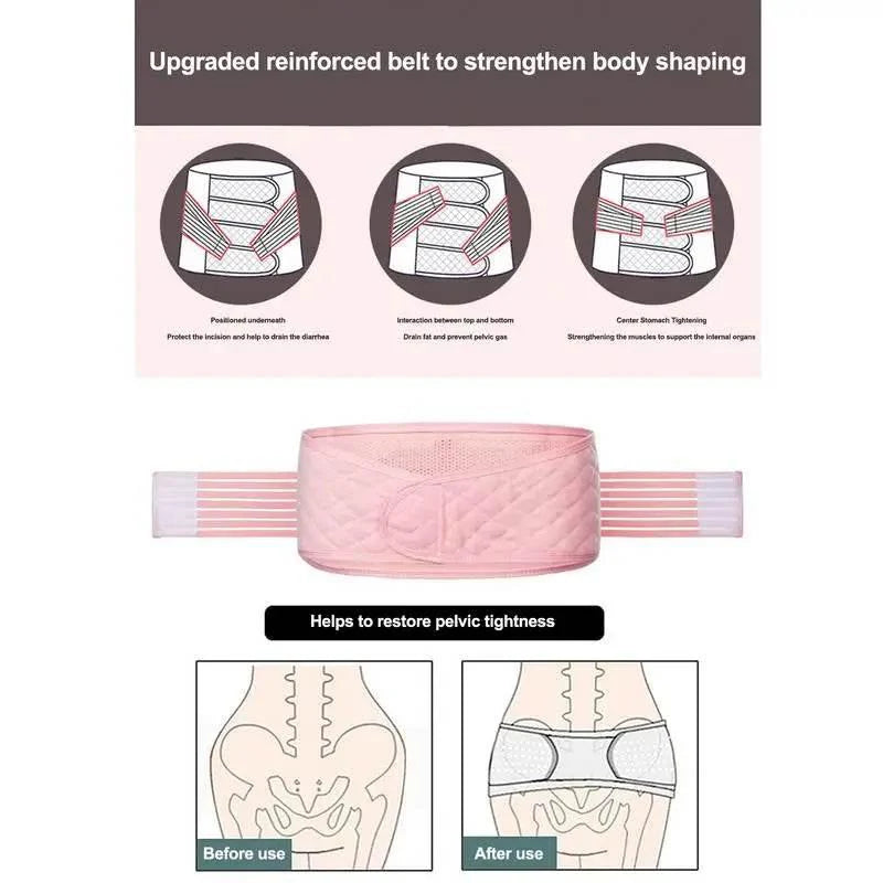 Postpartum Support Recovery Belly Wrap Waist Pelvis Belt Body Shaper