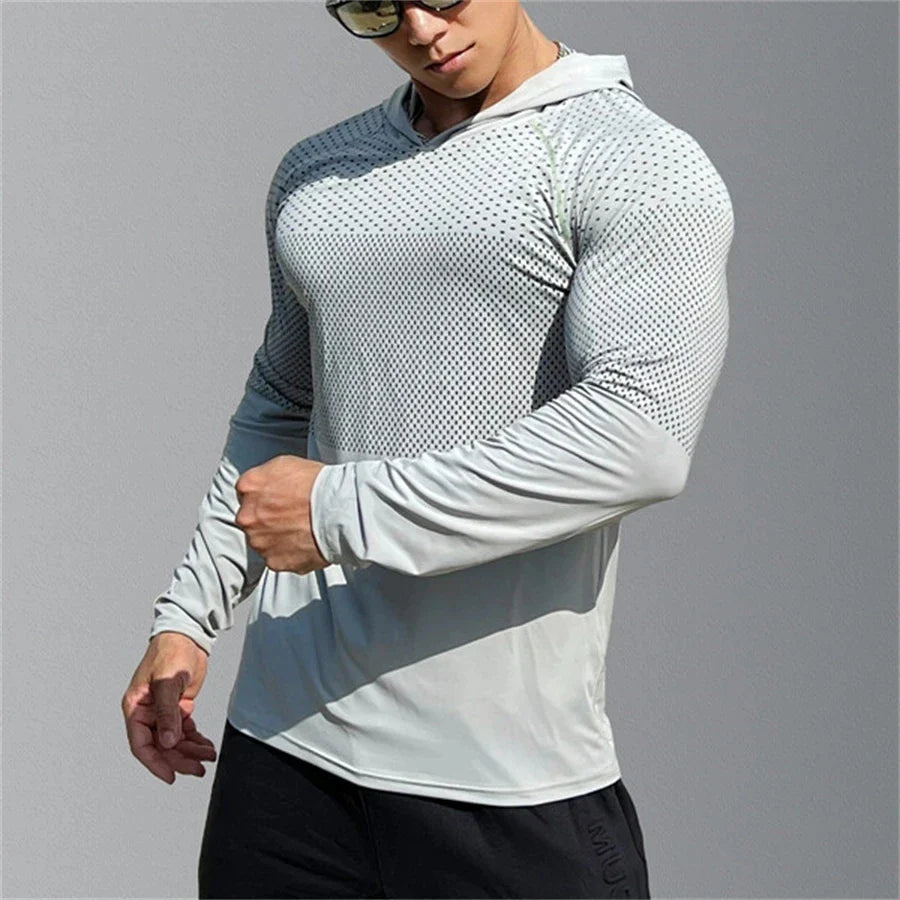 Men's Athletic Hoodies & Joggers for Outdoor Training