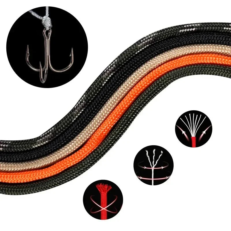 7 Core 550 Paracord Rope 4mm Polyester Survival Camping Gear