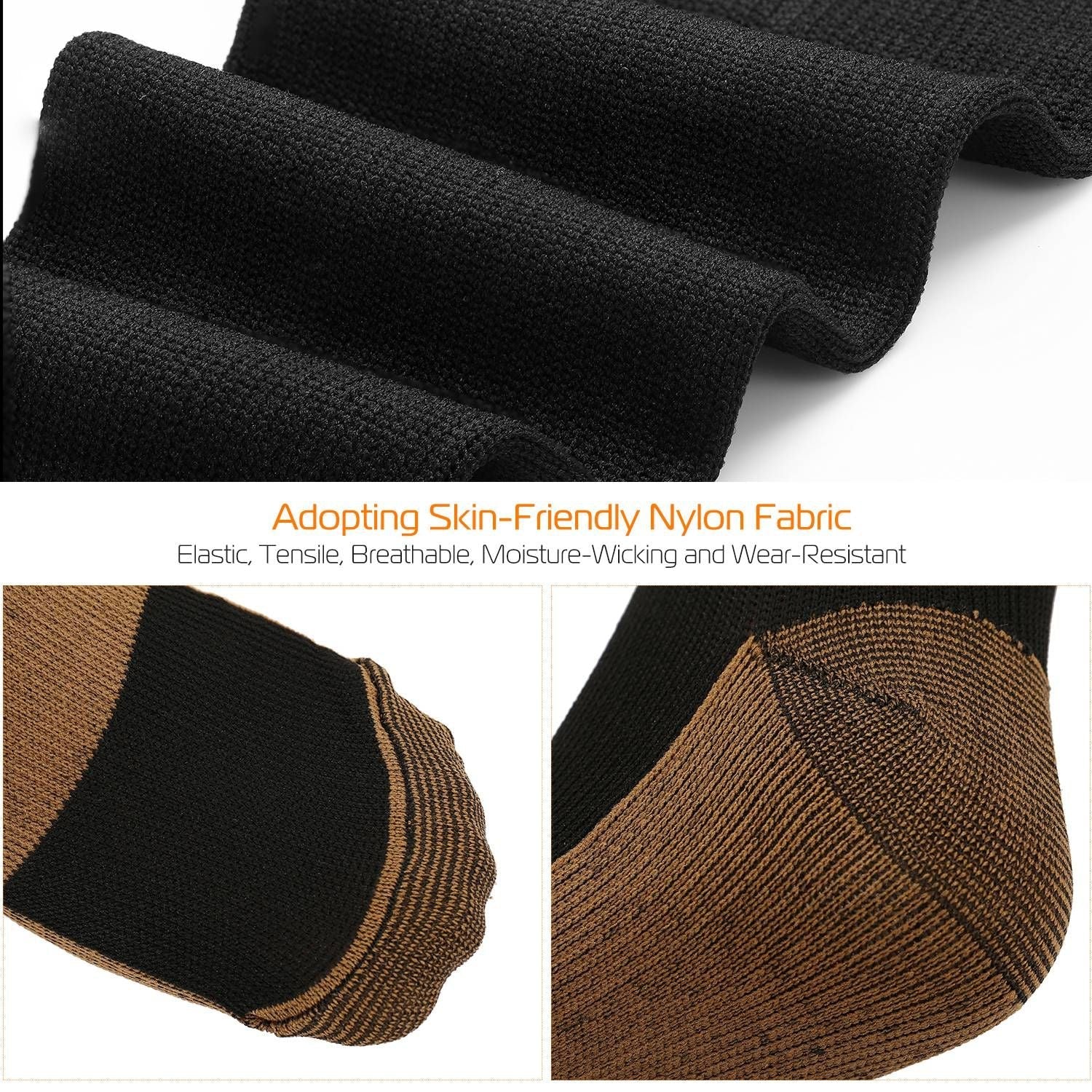 Unisex Copper Compression Socks for Support & Recovery