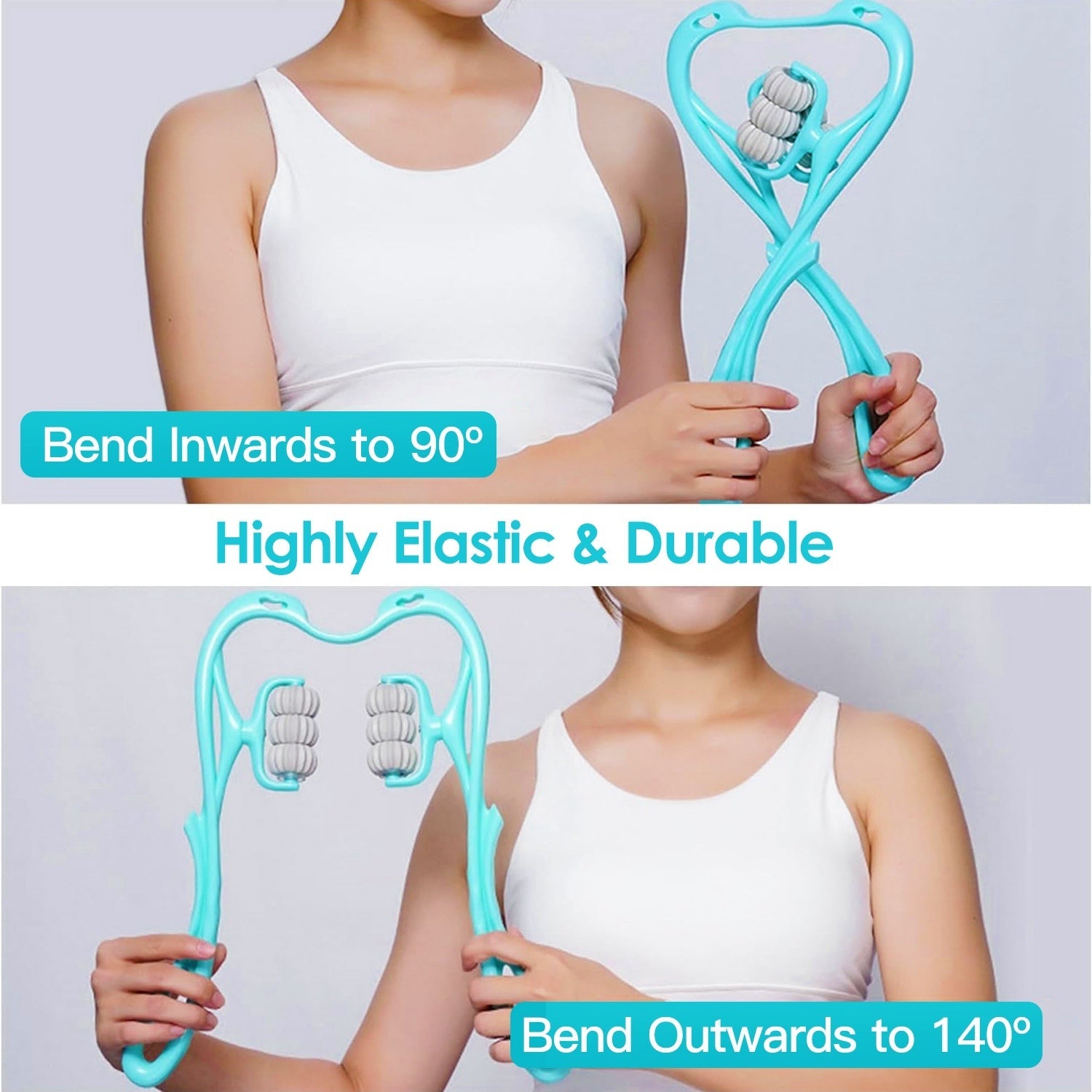 360 Rotating Neck Roller Massager Trigger Point Portable Pain Relief