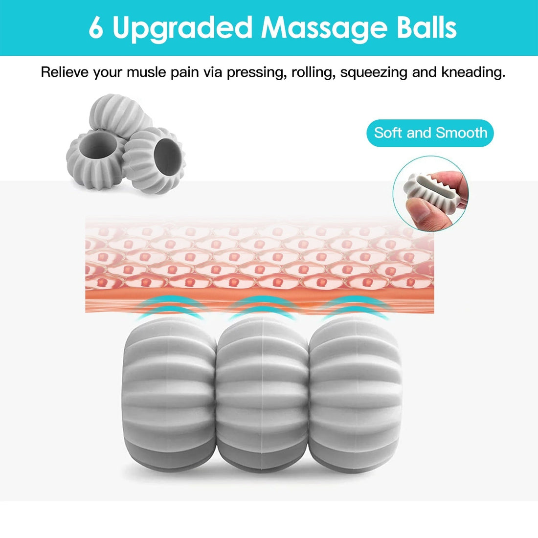 360 Rotating Neck Roller Massager Trigger Point Portable Pain Relief