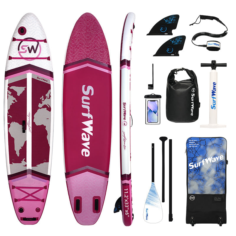 Pro Inflatable SUP Board 11ft Military Grade Paddle Pump Kit