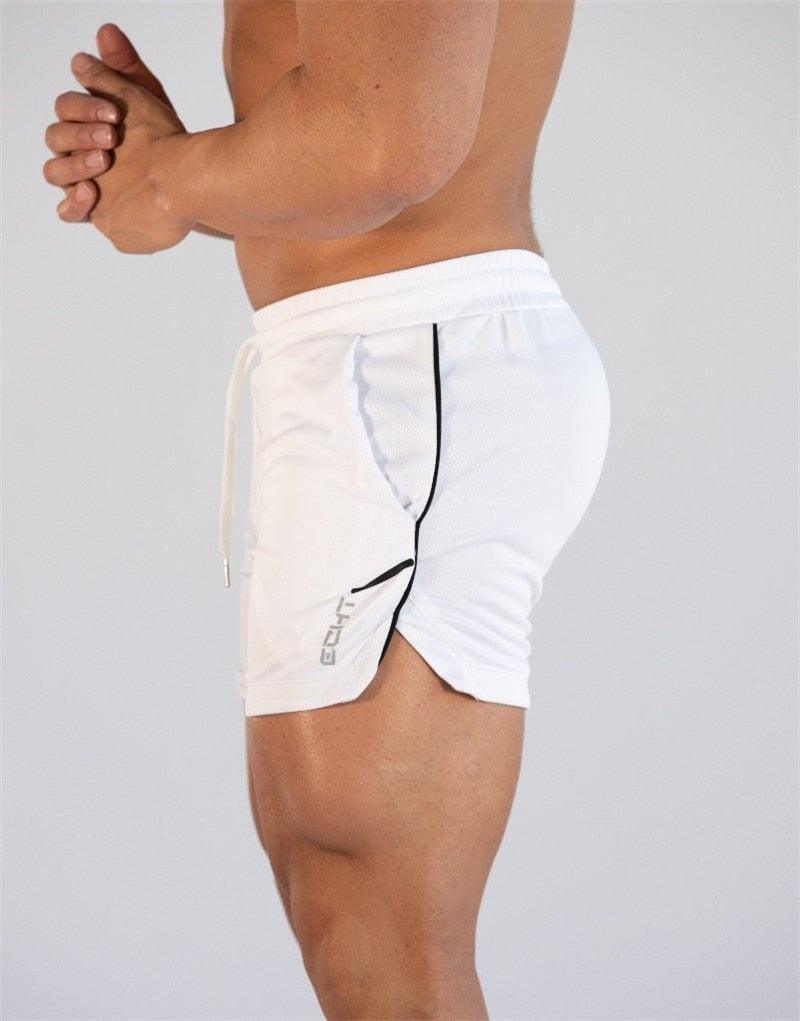 Mens Gym Training Shorts Quick Dry Compression Running Workout Pockets