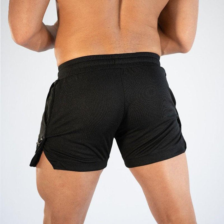 Mens Gym Training Shorts Quick Dry Compression Running Workout Pockets