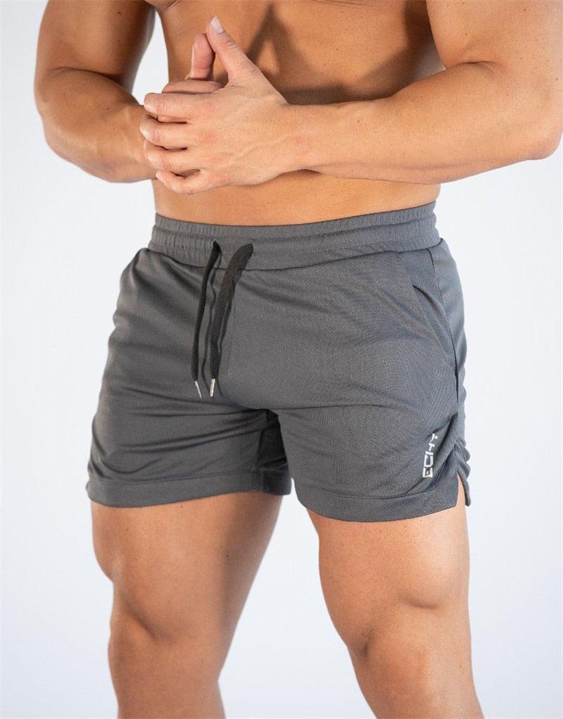 Mens Gym Training Shorts Quick Dry Compression Running Workout Pockets