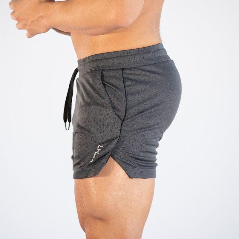 Mens Gym Training Shorts Quick Dry Compression Running Workout Pockets