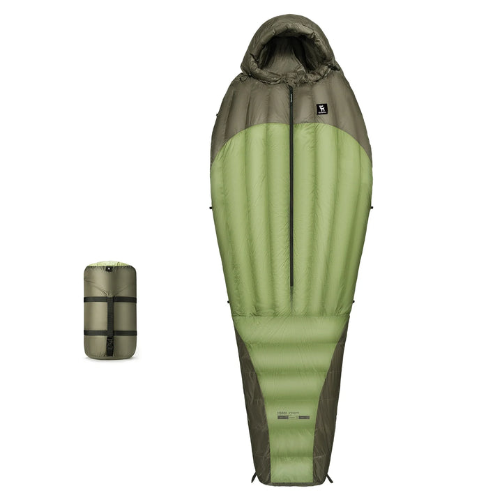 650 Fill Down Mummy Sleeping Bag Waterproof Camping Hiking 23F